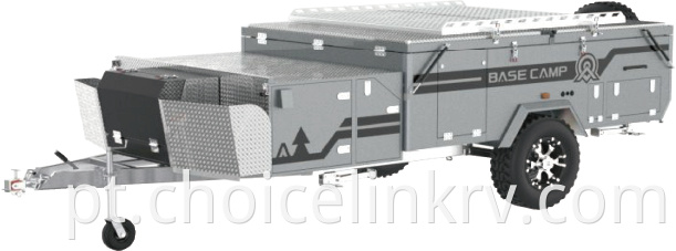 Camper Rv Trailer With Canopy